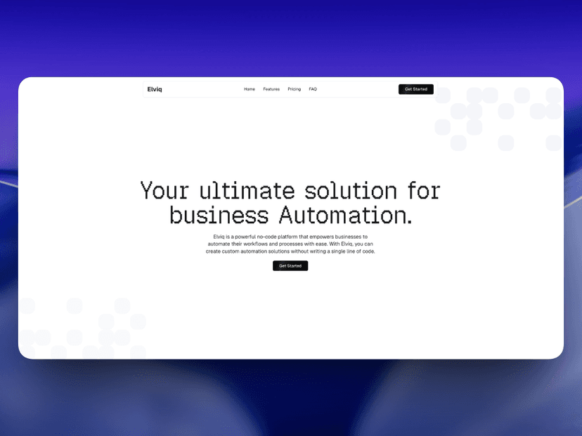 ELVIQ AI template preview